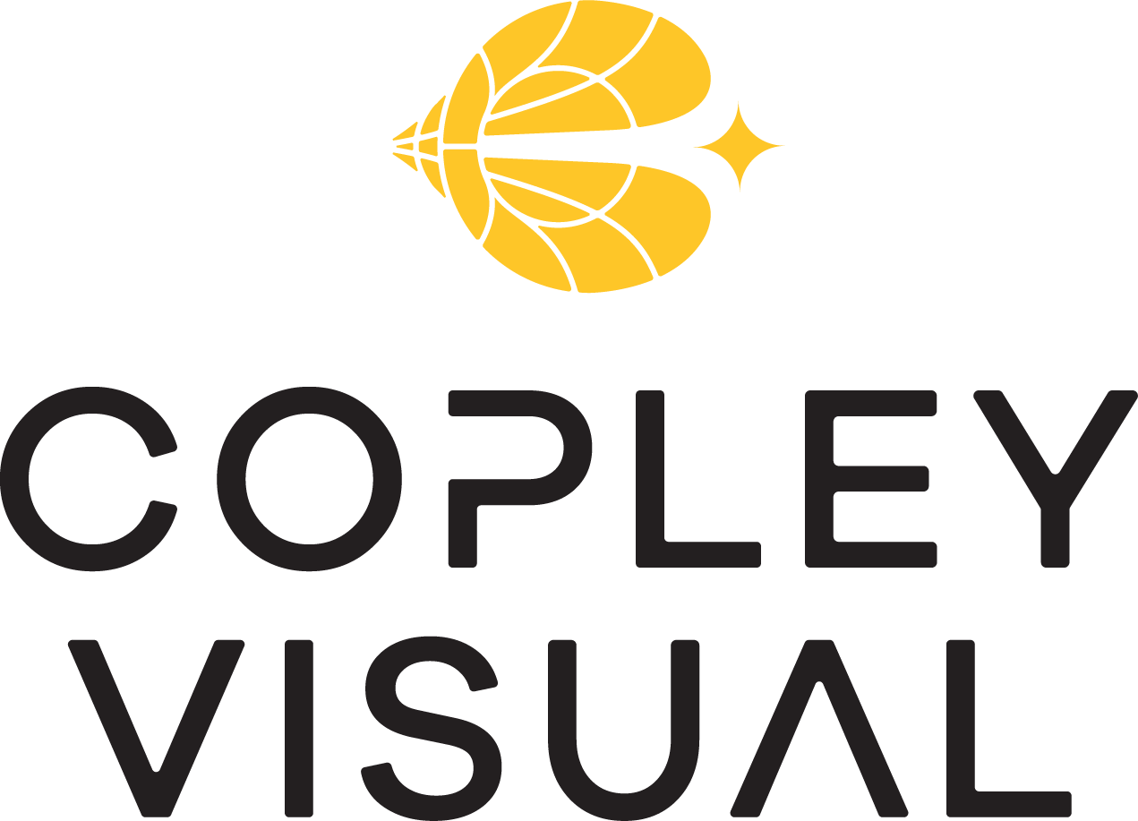 Copley-Visual-stacked-logo-solid-yellow+blk Copley Visual Logo